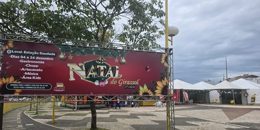 Estação Saudade de Ponta Grossa recebe o 'Natal do Girassol'