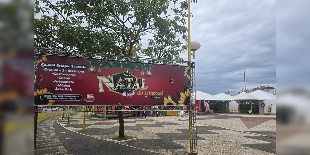 Estação Saudade de Ponta Grossa recebe o 'Natal do Girassol'