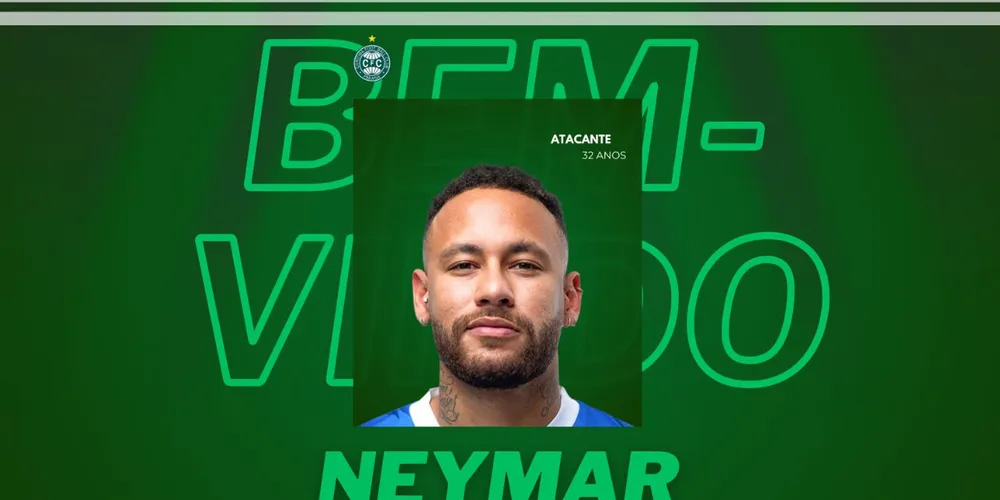 Na manchete, simplesmente uma notícia de que o atacante Neymar era o novo reforço do clube para 2025