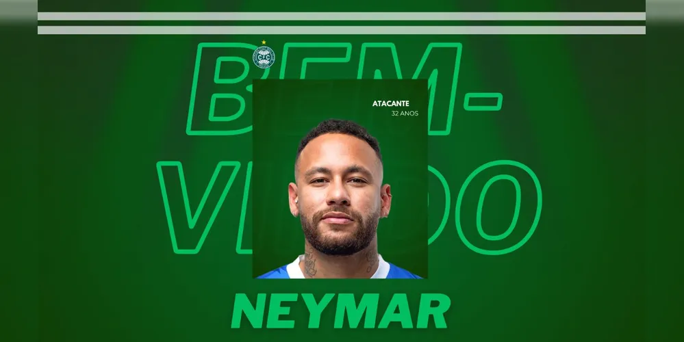 Na manchete, simplesmente uma notícia de que o atacante Neymar era o novo reforço do clube para 2025