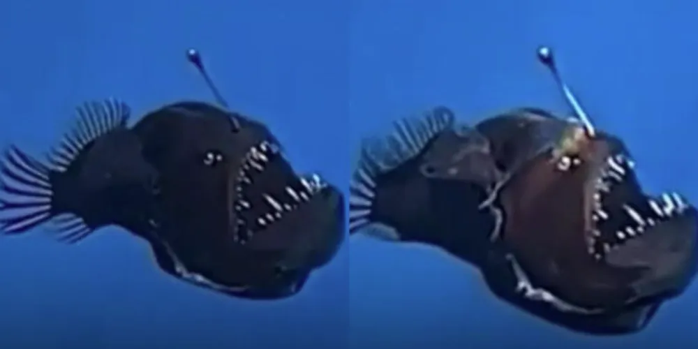 Biólogos avistaram, pela primeira vez, um peixe-diabo negro próximo à superfície
