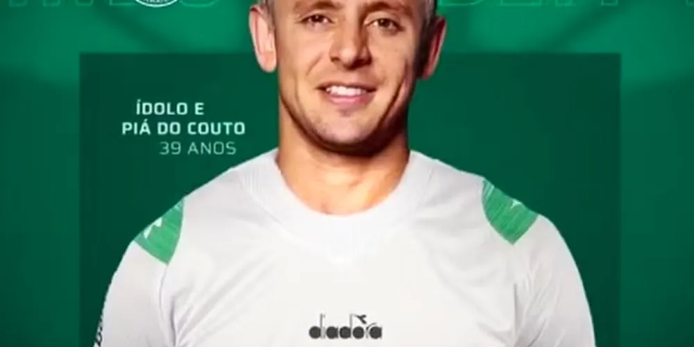 Rafinha foi revelado pelo Coxa e irá encerrar a carreira no clube