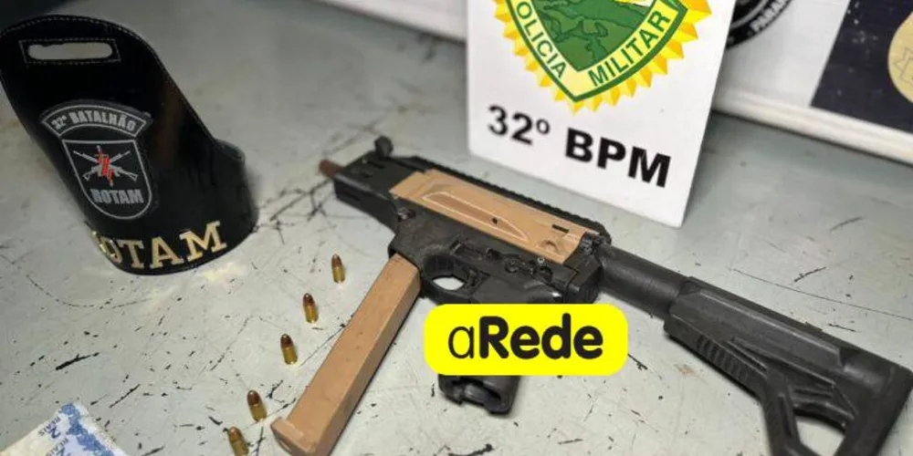 PM apreende submetralhadora fabricada em 3D