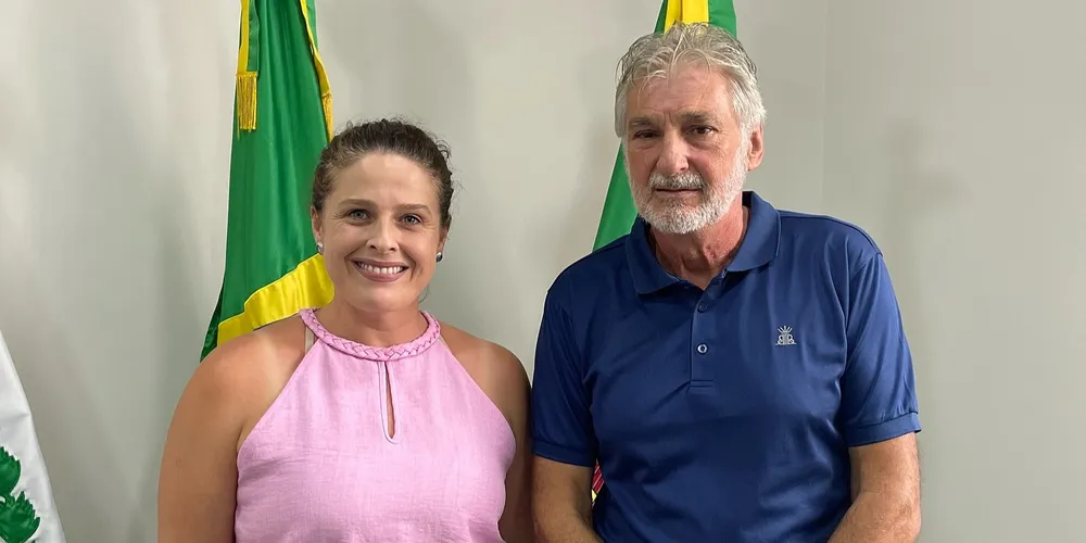 Cristiane Tabarro esteve reunida com o prefeito Bertoldo Rover.
