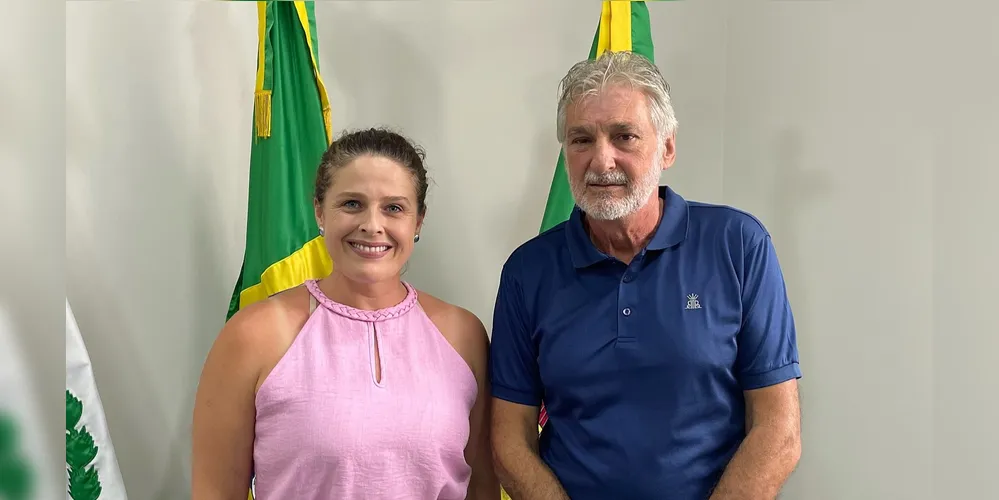 Cristiane Tabarro esteve reunida com o prefeito Bertoldo Rover.