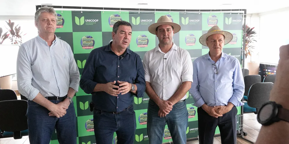 Investimentos foram detalhados no Show Rural de Cascavel, na presença do governador Ratinho Junior