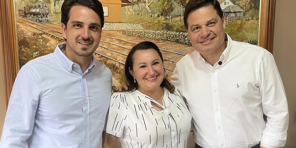Reunião entre Emiliano Gomes, Larissa Mazepa e Sandro Alex aconteceu nessa quarta-feira (08)