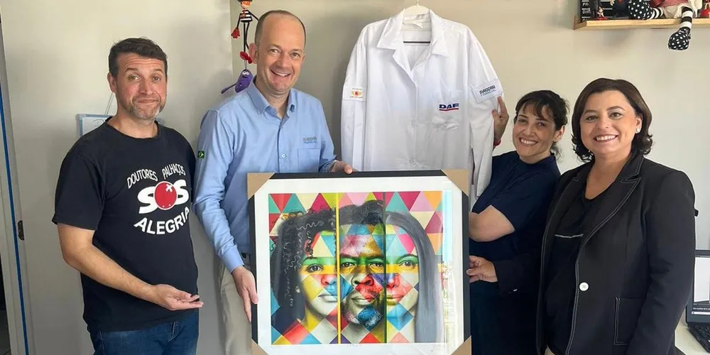 A DAF Caminhões apoia o trabalho dos Doutores Palhaços desde 2018