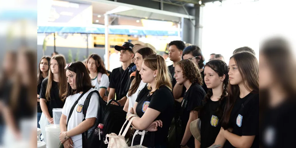 Estudantes estiveram presentes no Show Rural Coopavel.