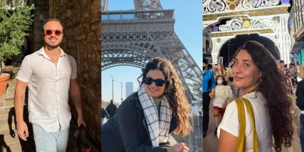 Da esq. p/ dir: João Pedro Xaubet, Jennifer Xaubet e Camilla Passos