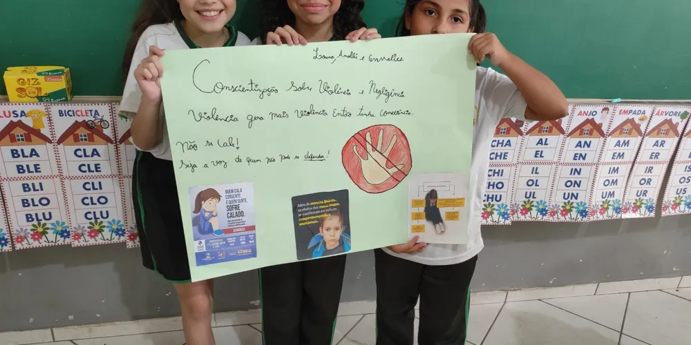 Educandos foram protagonistas do importante alerta acerca do assunto