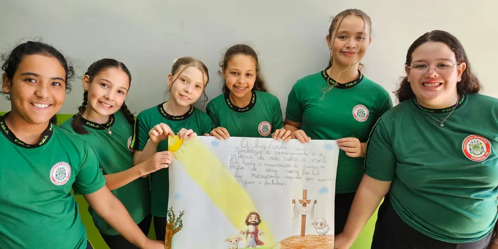 Alunos puderam refletir e produzir sobre importante data do calendário cristão