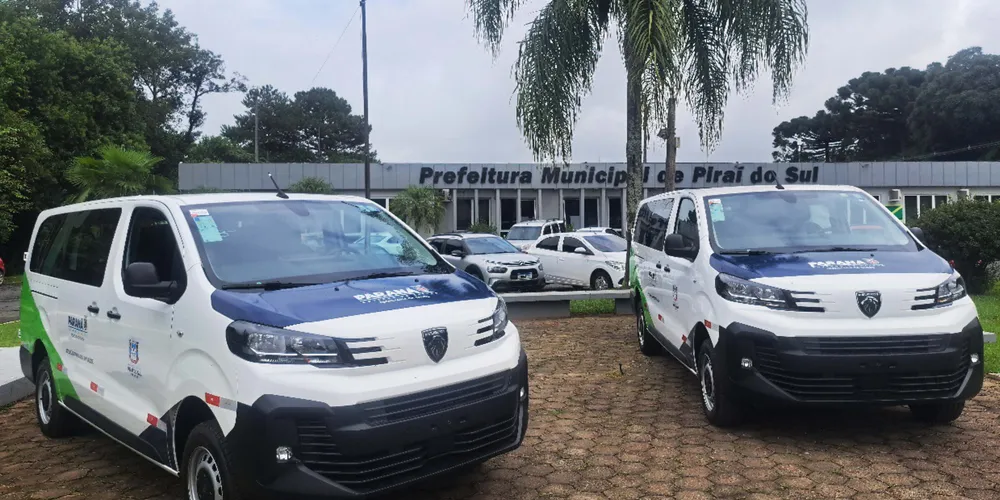 Os veículos já foram entregues pela Prefeitura Municipal de Piraí do Sul.
