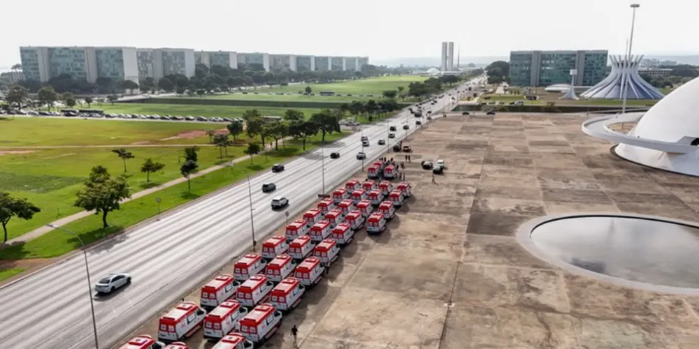 O total de ambulâncias entregues pelo Governo do presidente Lula ultrapassa 2,2 mil unidades
