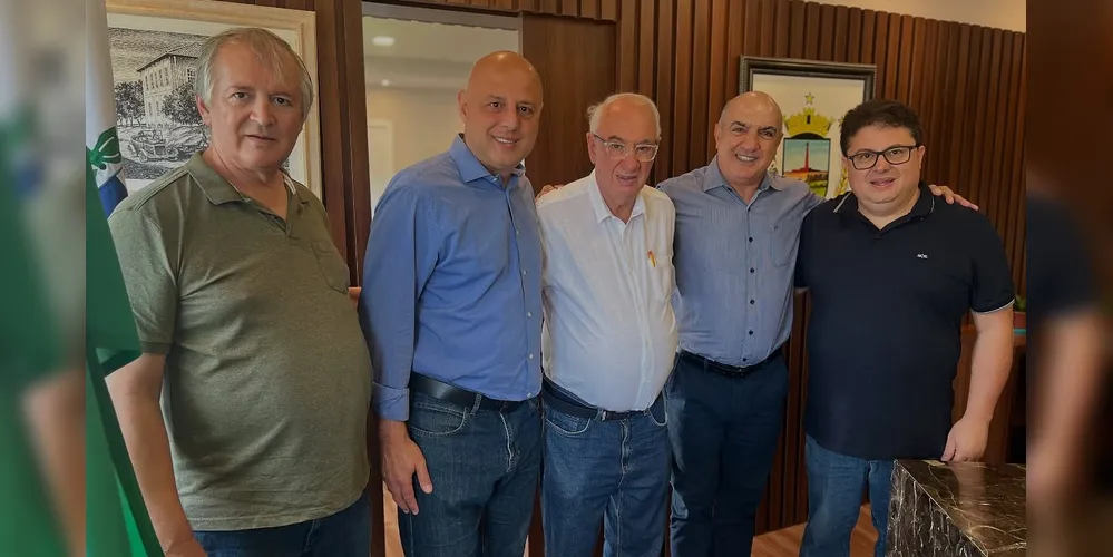 O encontro entre a Fomento Paraná e o prefeito Reinaldo Cardoso aconteceu nesta quinta-feira (20)