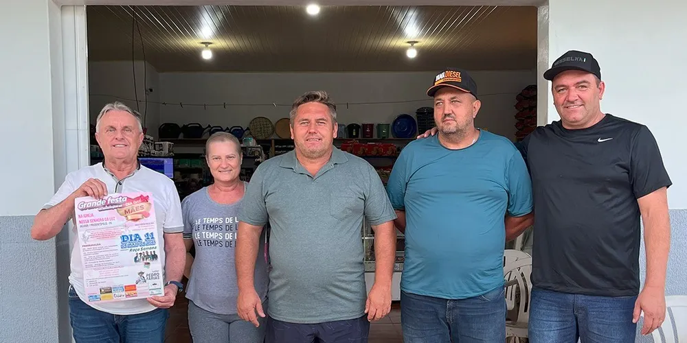 Adelmo Klosowski esteve nas localidades junto do vice-prefeito Juarez Antônio e o secretário Elizeu Sandeski