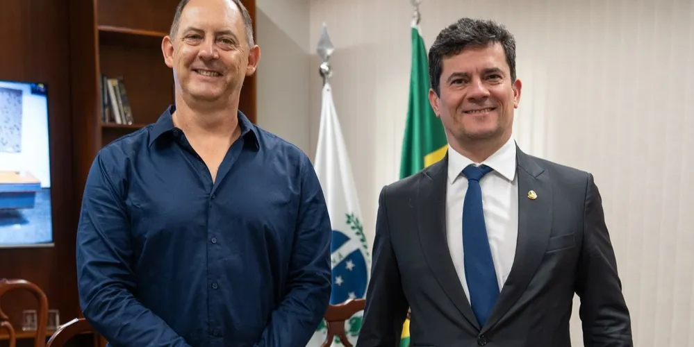 Elias Gomes da Costa esteve com o senador Sérgio Moro nessa quinta-feira (20)