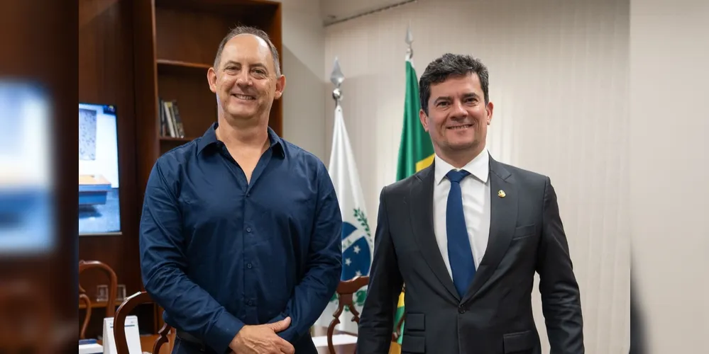 Elias Gomes da Costa esteve com o senador Sérgio Moro nessa quinta-feira (20)