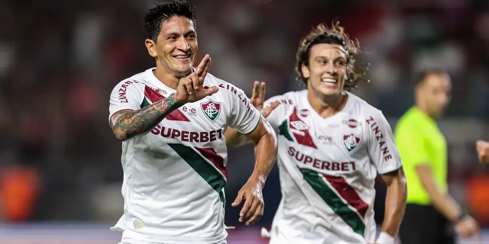 Germán Cano e Canobbio pelo Fluminense