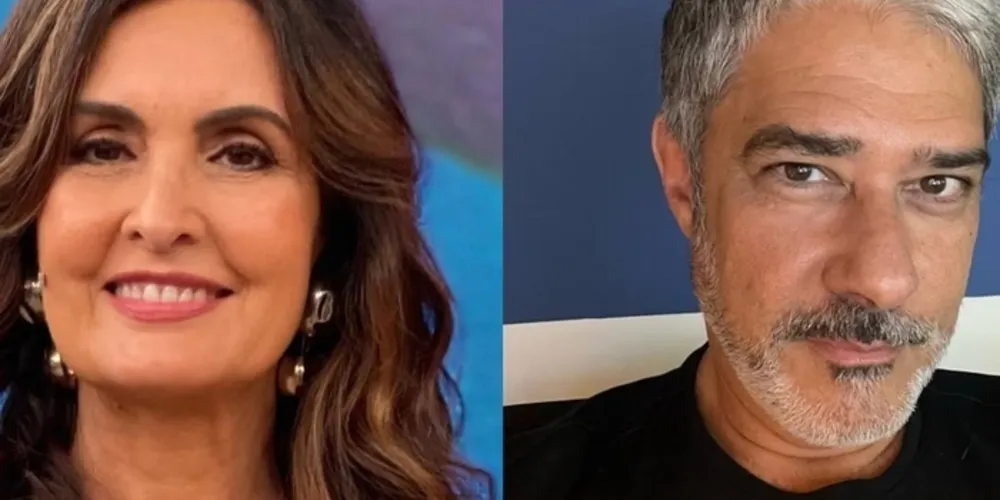 A apresentadora Fátima Bernardes elogiou a profissionalidade do William Bonner