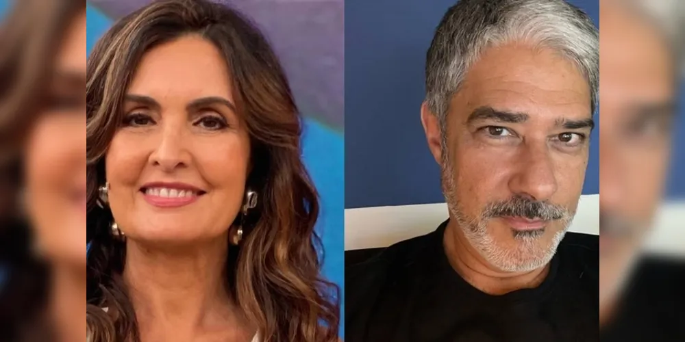 A apresentadora Fátima Bernardes elogiou a profissionalidade do William Bonner