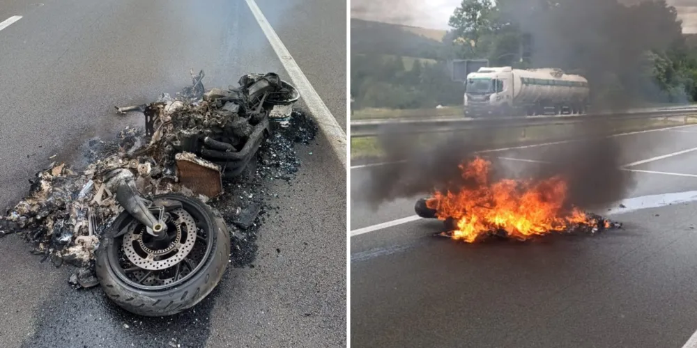 Ocorrência envolveu uma motocicleta BMW k1300