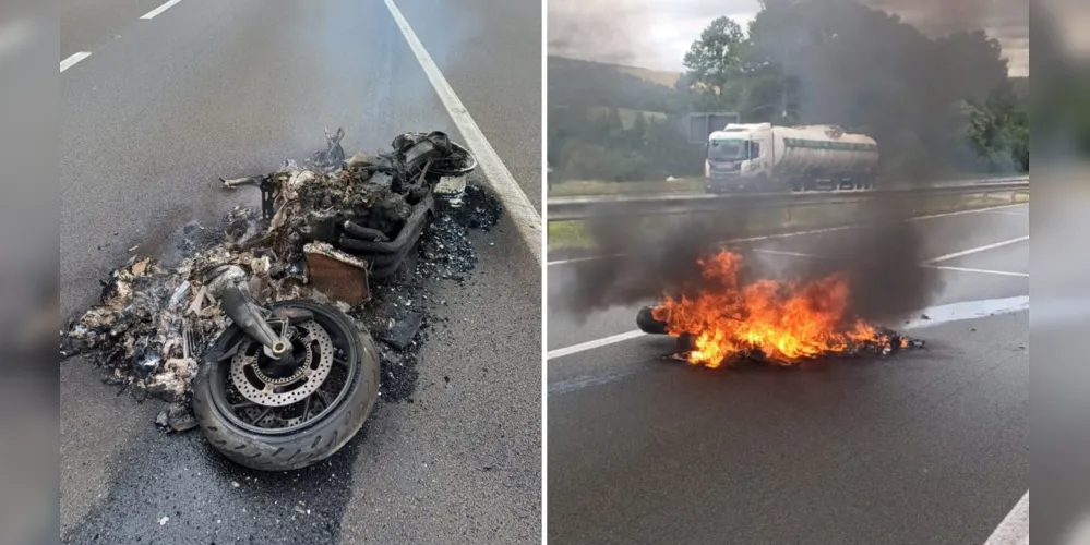 Ocorrência envolveu uma motocicleta BMW k1300