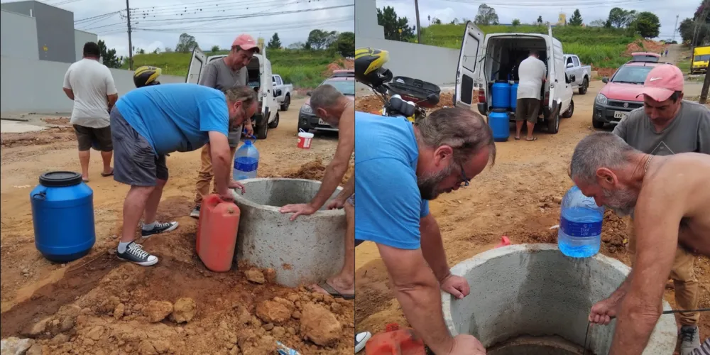 Fotos enviadas das retiradas das águas