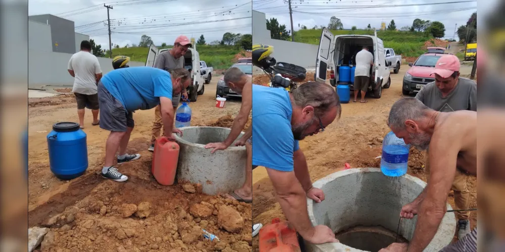 Fotos enviadas das retiradas das águas