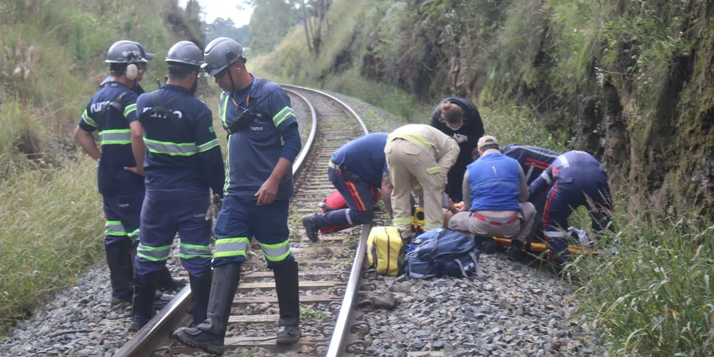 Acidente aconteceu em local de difícil acesso