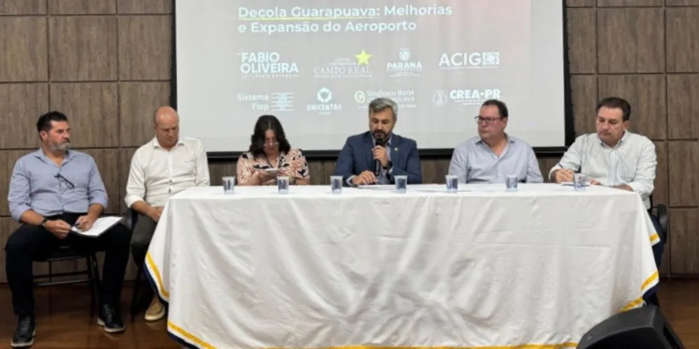 Fabio Oliveira fomenta o debate por melhorias no aeroporto de Guarapuava