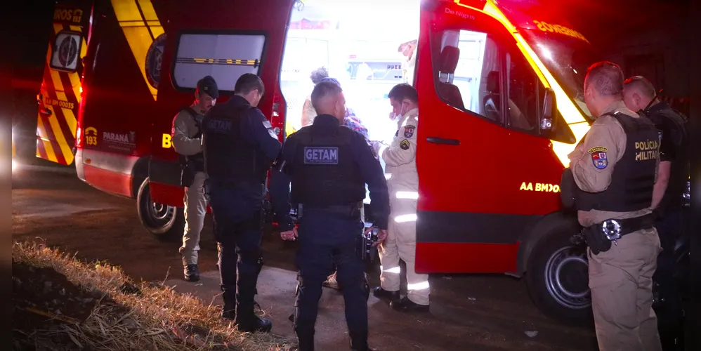 Vítima foi socorrida no Siate do Corpo de Bombeiros