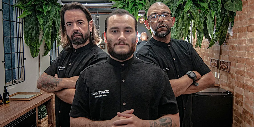 Equipe da Barbearia Santiago