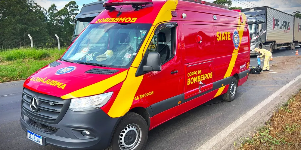 Equipe do Corpo de Bombeiros está em deslocamento para a ocorrência