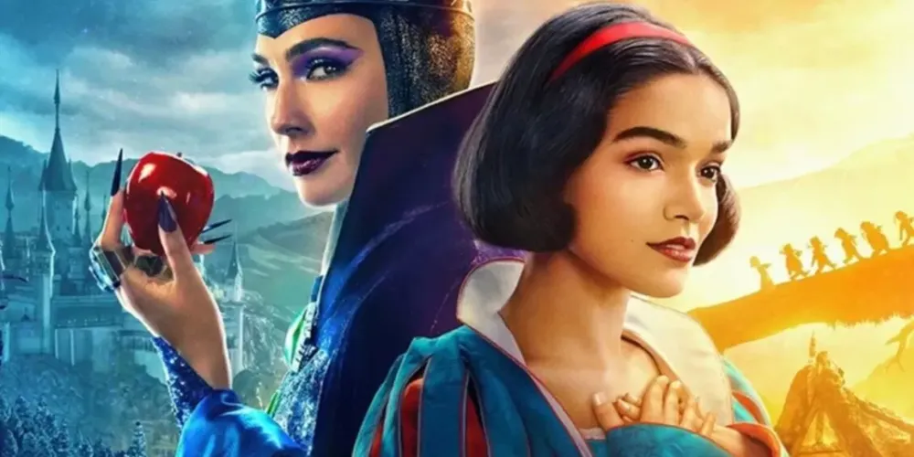 Branca de Neve (Rachel Zegler), cuja beleza desperta a inveja de sua madrasta