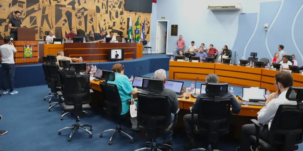 Vereadores da Câmara Municipal de Ponta Grossa se reuniram em sessão ordinária, nesta quarta-feira (19)