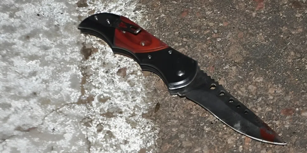 Arma branca utilizada no crime foi um canivete