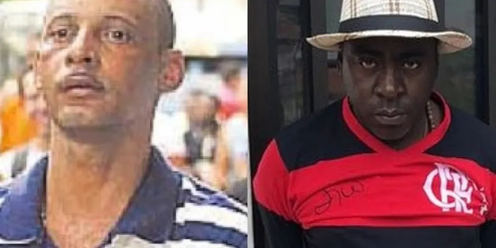 Na imagem estão Edmilson Ferreira dos Santos, o Sassá (à esquerda) e Luiz Carlos Moraes de Souza, o Monstrão (à direita)