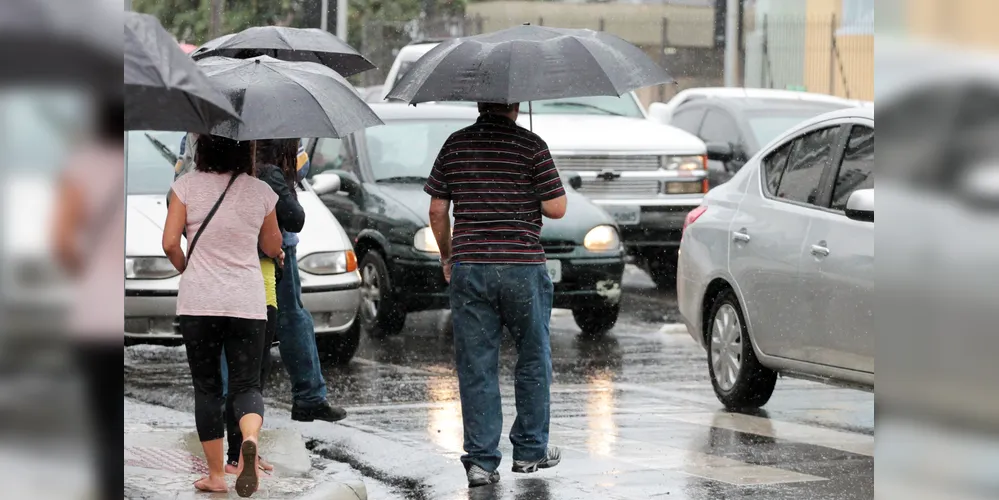 Chuva deve cair em Ponta Grossa no fim da tarde