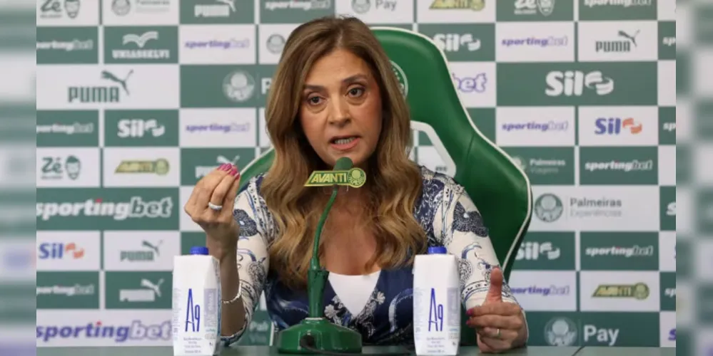 Leila Pereira, presidente do Palmeiras