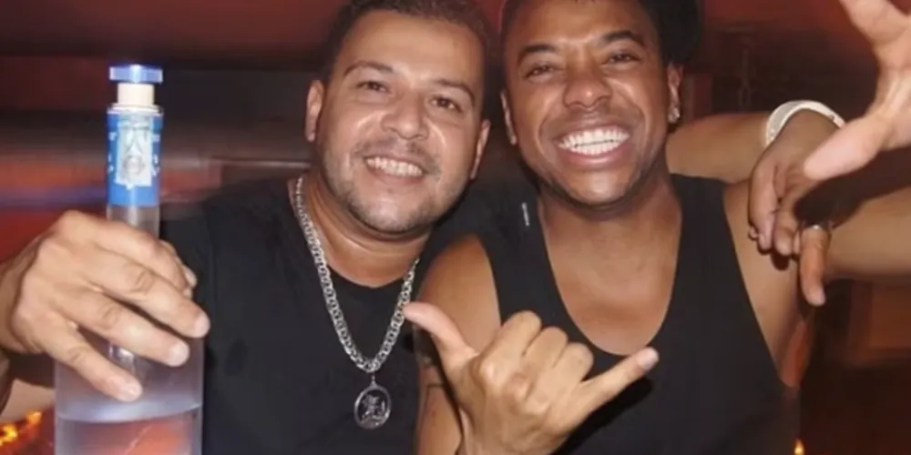Rudney Gomes e Robinho em festa