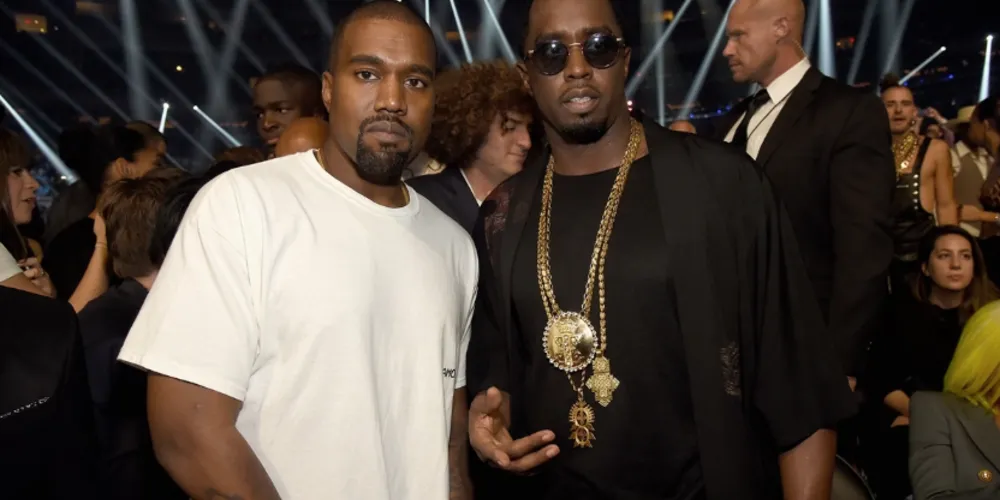 Diddy e West curtindo uma festa