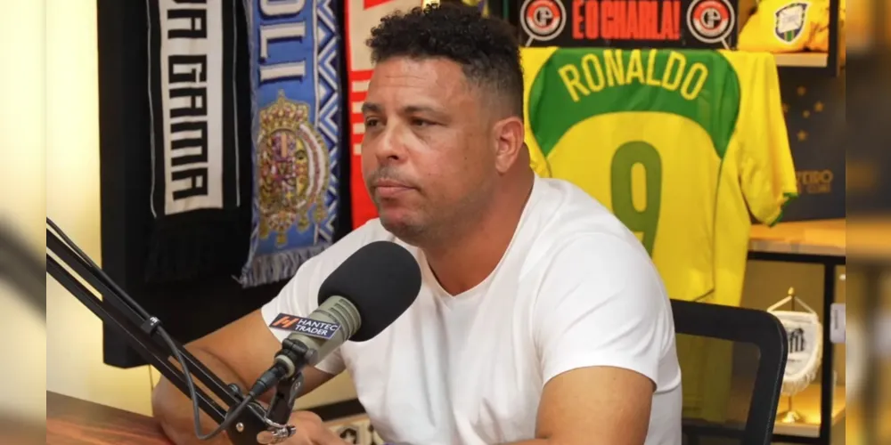 Ronaldo Fenômeno durante entrevista ao Charla Podcast