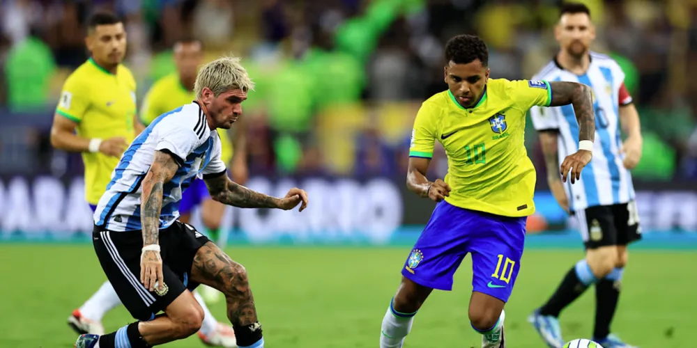 Na última partida entre as equipes, a Argentina venceu o Brasil por 1 a 0