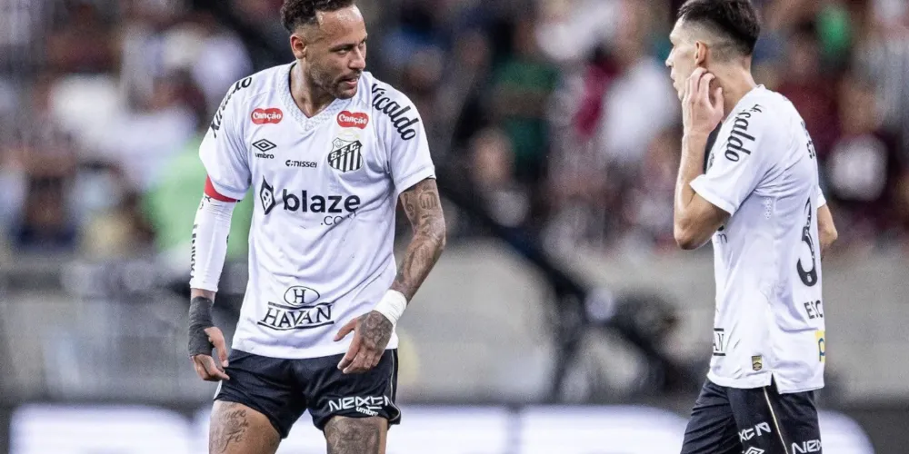 Neymar voltou ao Santos no duelo contra o Fluminense, no Maracanã