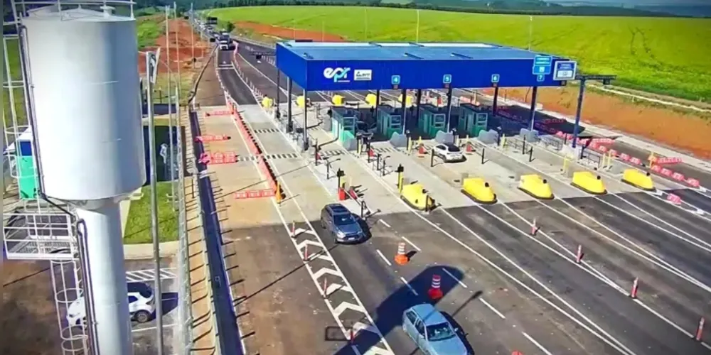 A nova praça de pedágio fica no km 184,820 da rodovia