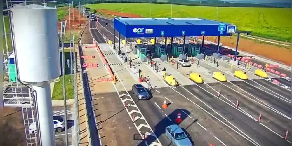 A nova praça de pedágio fica no km 184,820 da rodovia