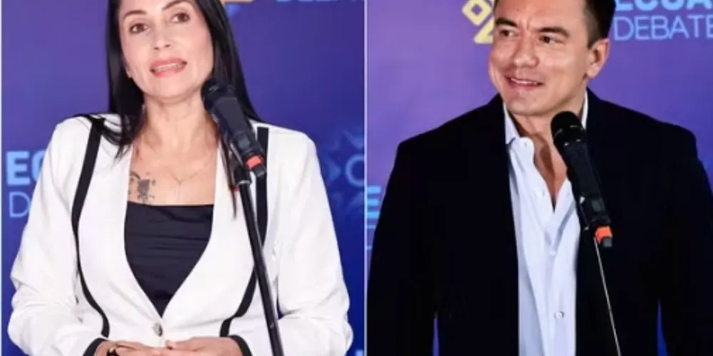 Noboa e González terminaram o primeiro turno praticamente empatados