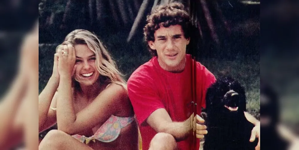 Adriane Galisteu posta foto com o ex-namorado Ayrton Senna (1960-1994)