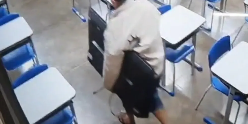 Homem furtou televisão utilizada nas atividades pedagógicas